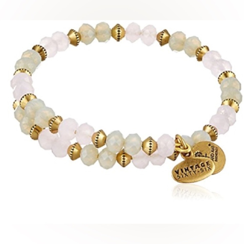 Alex and Ani Pink Beaded Bracelet